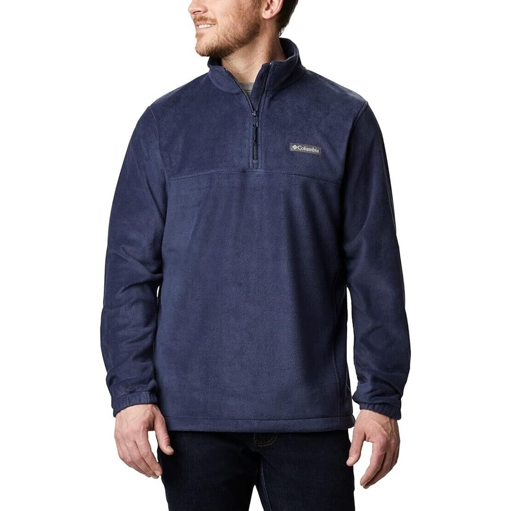 Columbia Men's Steens Mountain Half Zip Fleece Navy‎ Blue Size Medium M New